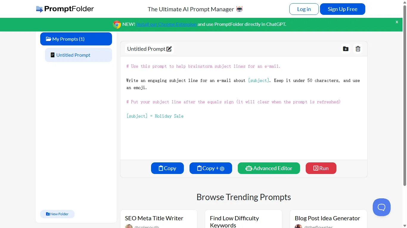 PromptFolder 封面图